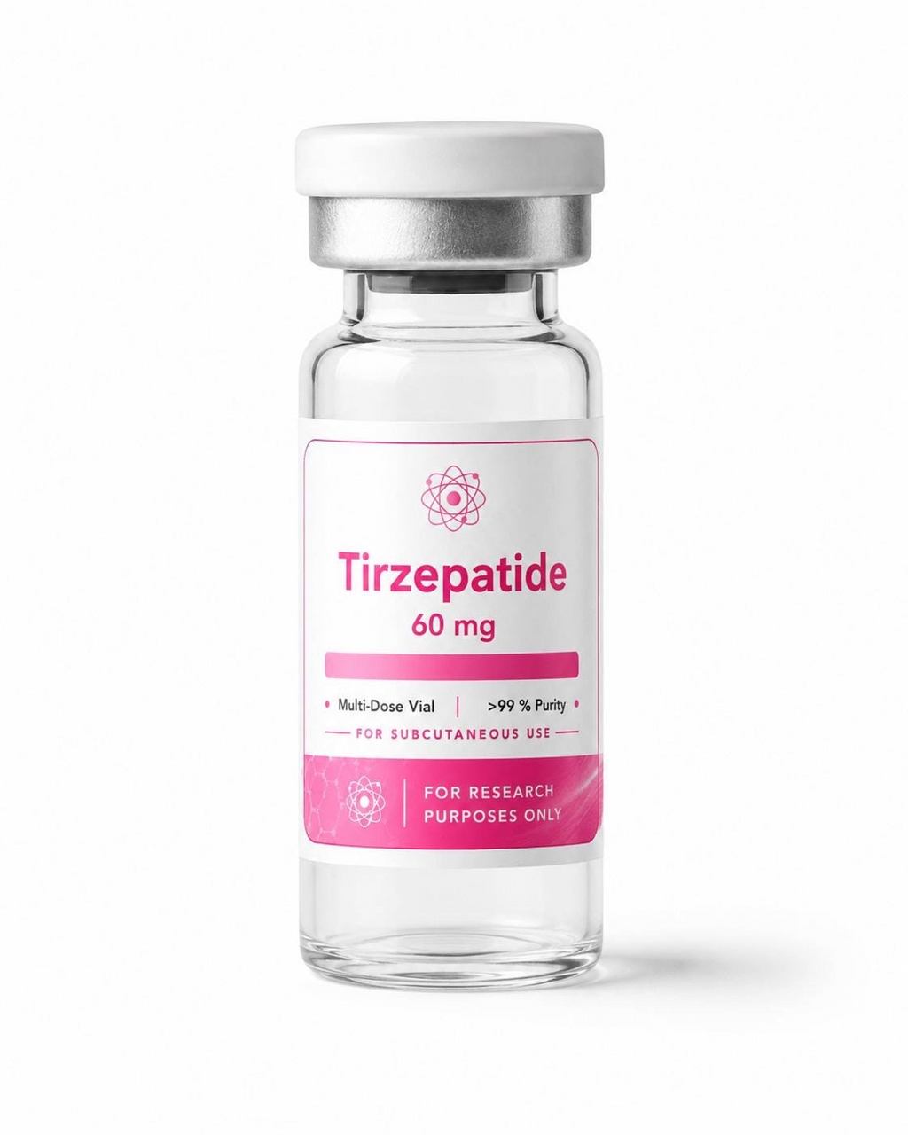 Customizable peptide labels for vials; waterproof satin white stickers in various colors, 10 count.