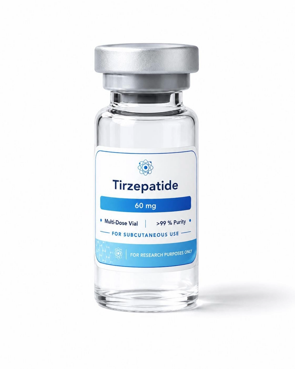 Customizable peptide labels for vials; waterproof satin white stickers in various colors, 10 count.