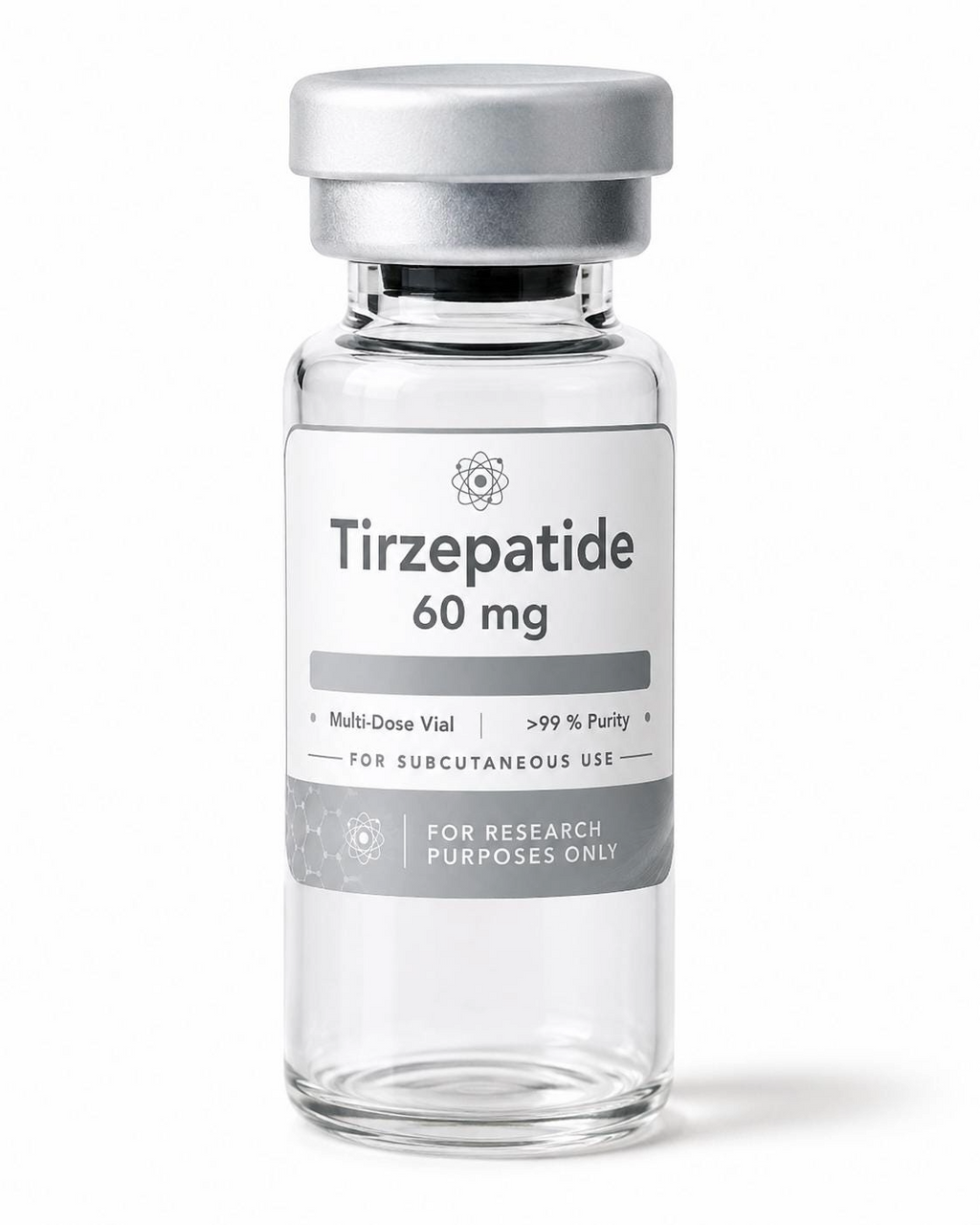 Customizable peptide labels for vials; waterproof satin white stickers in various colors, 10 count.
