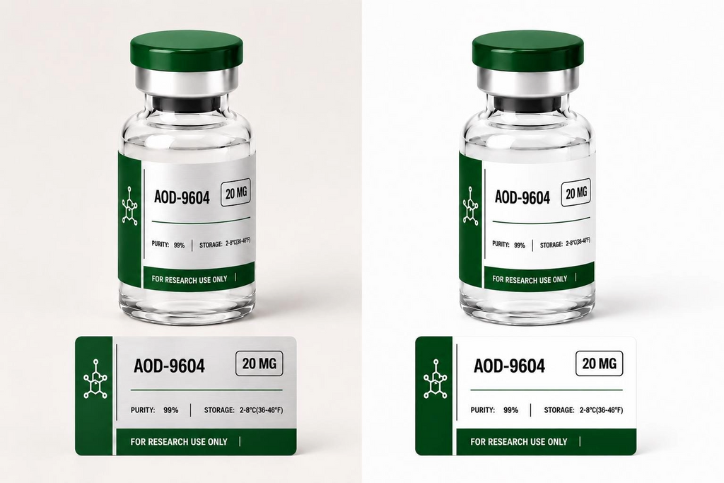 Clinical Peptide Vial Labels Waterproof Custom Research Vial Stickers for 3mL & 5mL Vials