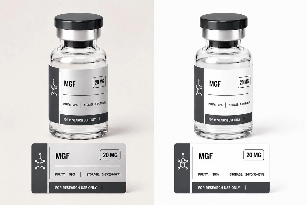 Clinical Peptide Vial Labels Waterproof Custom Research Vial Stickers for 3mL & 5mL Vials