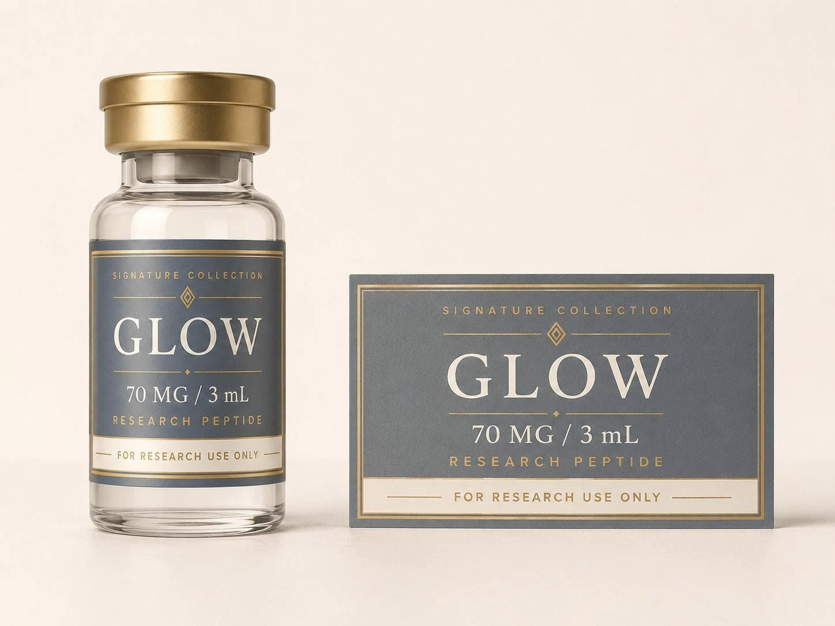 Custom Personalized peptide vial labels, waterproof, 3ml-10ml, 10-pack.