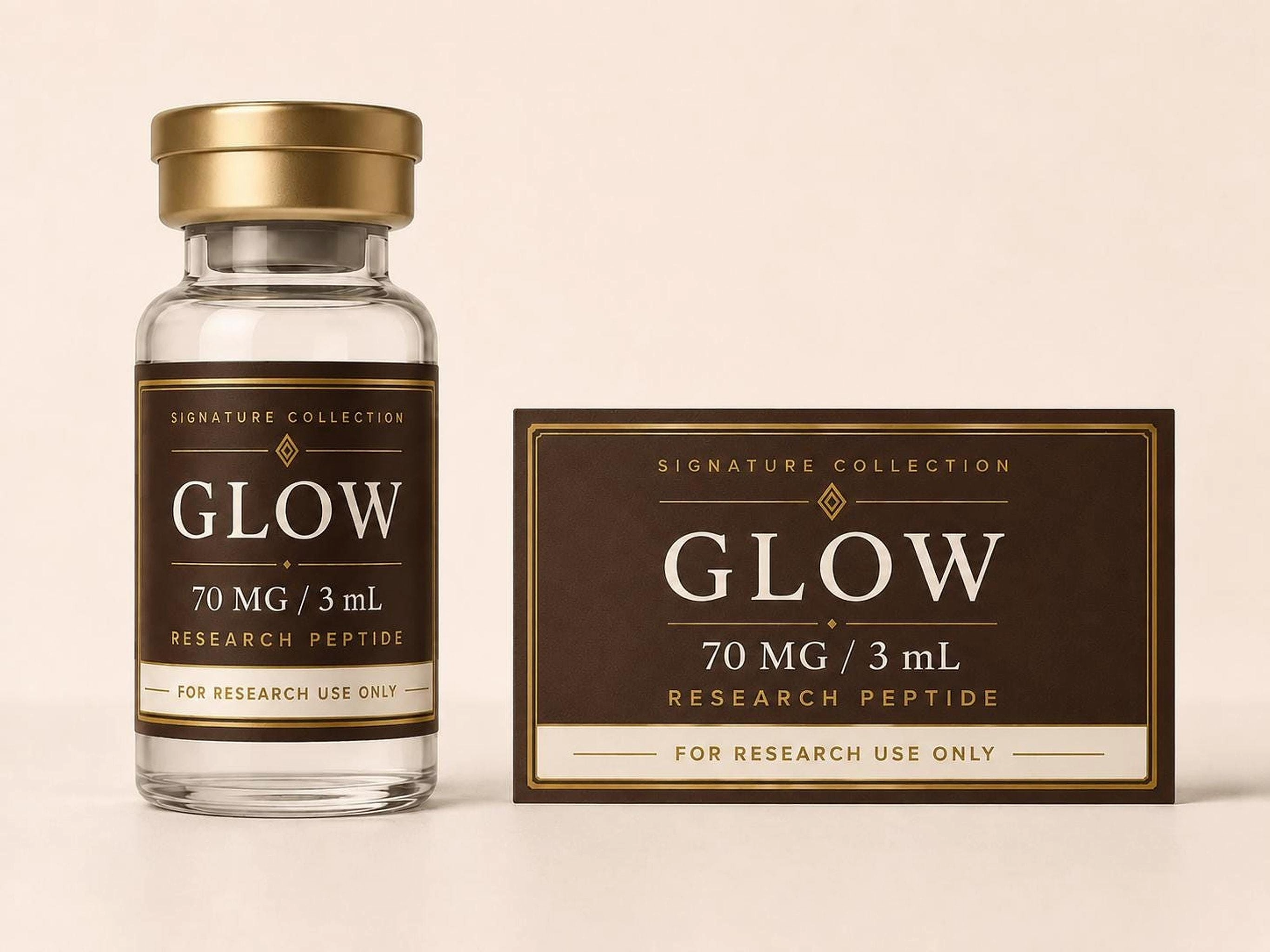 Custom Personalized peptide vial labels, waterproof, 3ml-10ml, 10-pack.